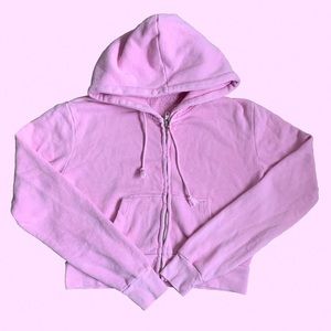 Brandy Melville Bubblegum Pink Crystal Hoodie